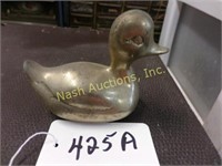 small brass duck