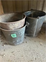 3 Milk Buckets