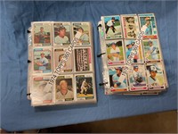 74/79 sleeves of baseball cards