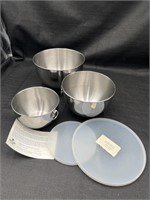 Vintage Revere Ware Stainless Steel Mixing Bowls