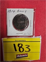 1814 LARGE ONE CENT PIECE