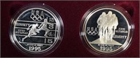 1995 Olympic Two-Coin Proof Set - Track & Cyclist