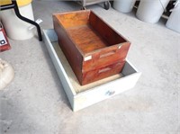 (3) Wooden Storage Drawers