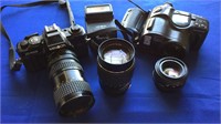Assorted Cameras & Camera Equipment