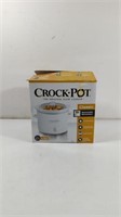 White 2qt Crock Pot With Box Works