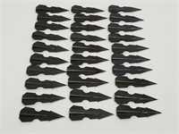 Lot Of 30 Flat Metal Arrow Heads