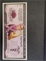 Fight 4 life Novelty Banknote
