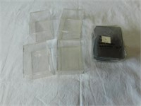 Plastic Sport cards holders.