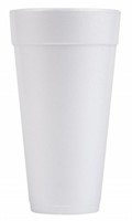 Dart White Foam Hot / Cold Drink Cups, 24 Oz.