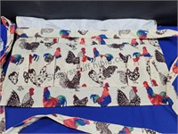 Rooster Garden or Craft Apron A Lot Of Pockets