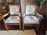 Upholstered Captains Chairs