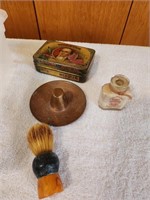 Vintage Webster Tin, Shaving Brush & more