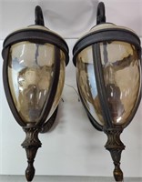 2 Large Sconce Wall Fixtures