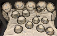 Vintage Japanese "Dragon Ware" Porcelain Tea Set
