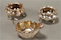 Pair of English Sterling Silver Salts,