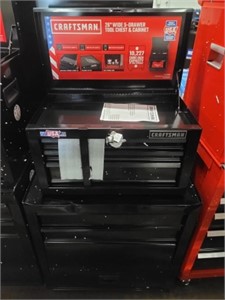 Craftsman - 26" Tool Chest & Cabinet Black Set