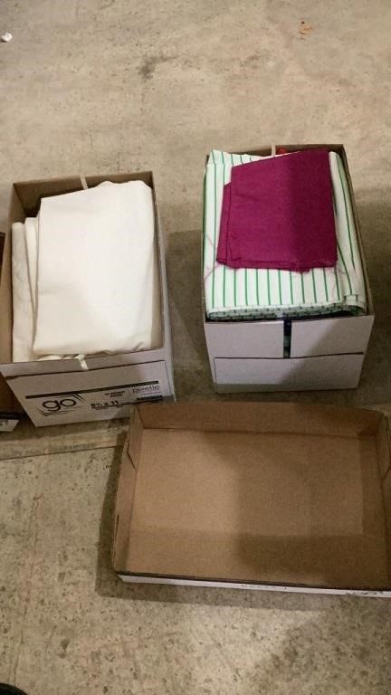 2 boxes of fabric