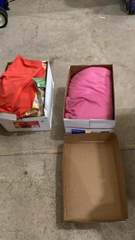 2 boxes of fabric