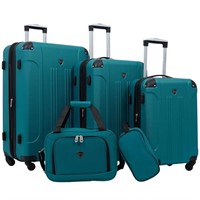 Travelers Club Sky+ Luggage Set,Expandable, Teal,