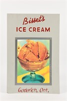BISSET'S ICE CREAM POSTER STYLE ADVERTISING