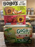 GoGo Squeez organic flavored drinks & oat bites