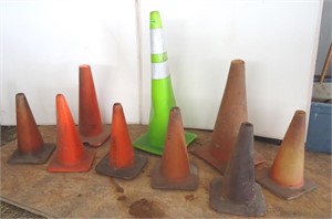 9 Traffic cones
