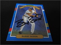 Barry Bonds signed Trading Card w/Coa