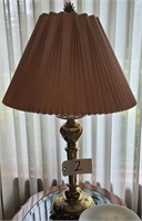 Brass Lamp w/Shade