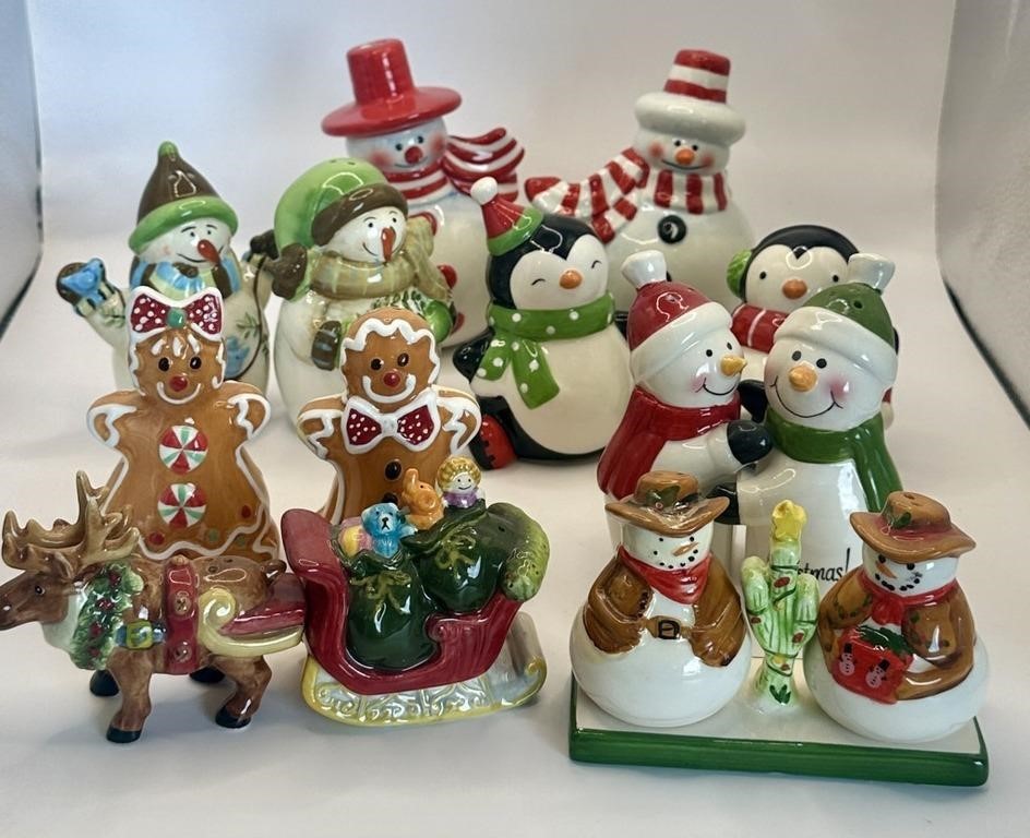 Christmas collectible Salt and Pepper shakers