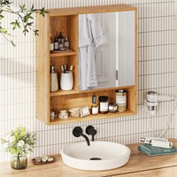 FORABAMB Medicine Cabinet with Mirror, Bathroom Va