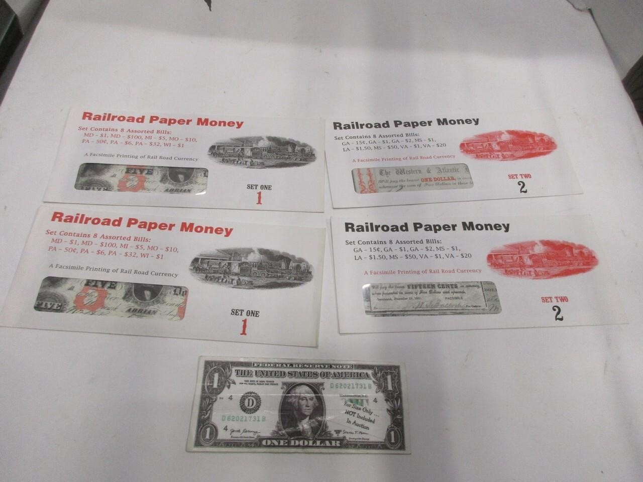 $Deal Assorted copy, railroad paper money