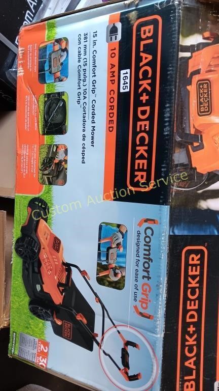 BLACK +DECKER 10 AMP CORDED MOWER NEW