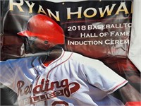 READING PHILLIES RYAN HOWARD BANNER