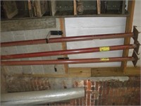 (3) Adjustable Steel Posts 7Ft 9in to 8Ft 1in