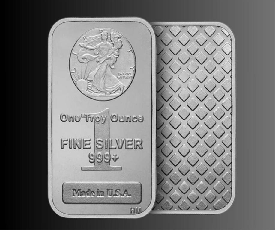 1oz - Walking Liberty Silver Bar