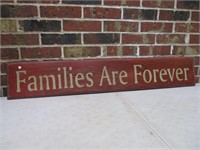 8x42" Families Are Forever Wood Sign