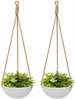 2 PCS MKONO CERAMIC HANGING PLANTER