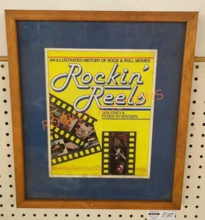 Framed illustrated history of rock and roll
