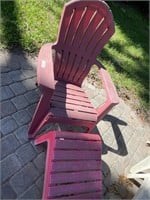 Plastic andirondack chair