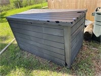 Plastic outdoor storage box