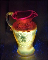 Kanawha Glass Co. Amberina Cadmium Glow