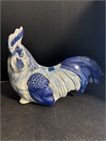 Handpainted Blue & White Rooster