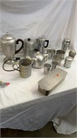 Vintage aluminum kitchen items