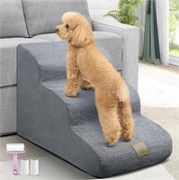 3-Tiers Foam Dog Stairs for Sofa Bed Couch, Dog St