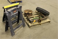 3-Point Quick Hitch, (2) Sawhorses, Steering Wheel