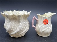 2 PC OF OLDER BELLEEK