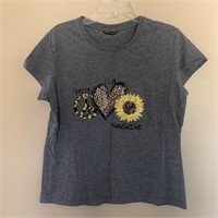 Womens SHEIN Peace & Love T-Shirt