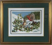 Christine Marshall's "Winter Cardinals" Limited Ed