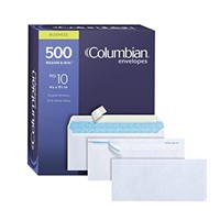 Columbian #10 Security Envelopes, 500/Box, No