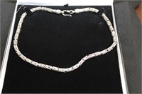 HEAVY STERLING SILVER NECKLACE 66.2 GRAMS